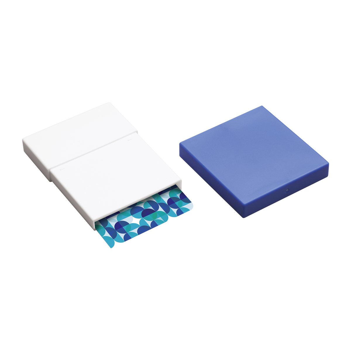 Kredit- und Visitenkartenbox REFLECTS-KELMIS weiß/blau