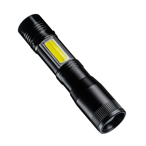  Small torch in black with COB side light