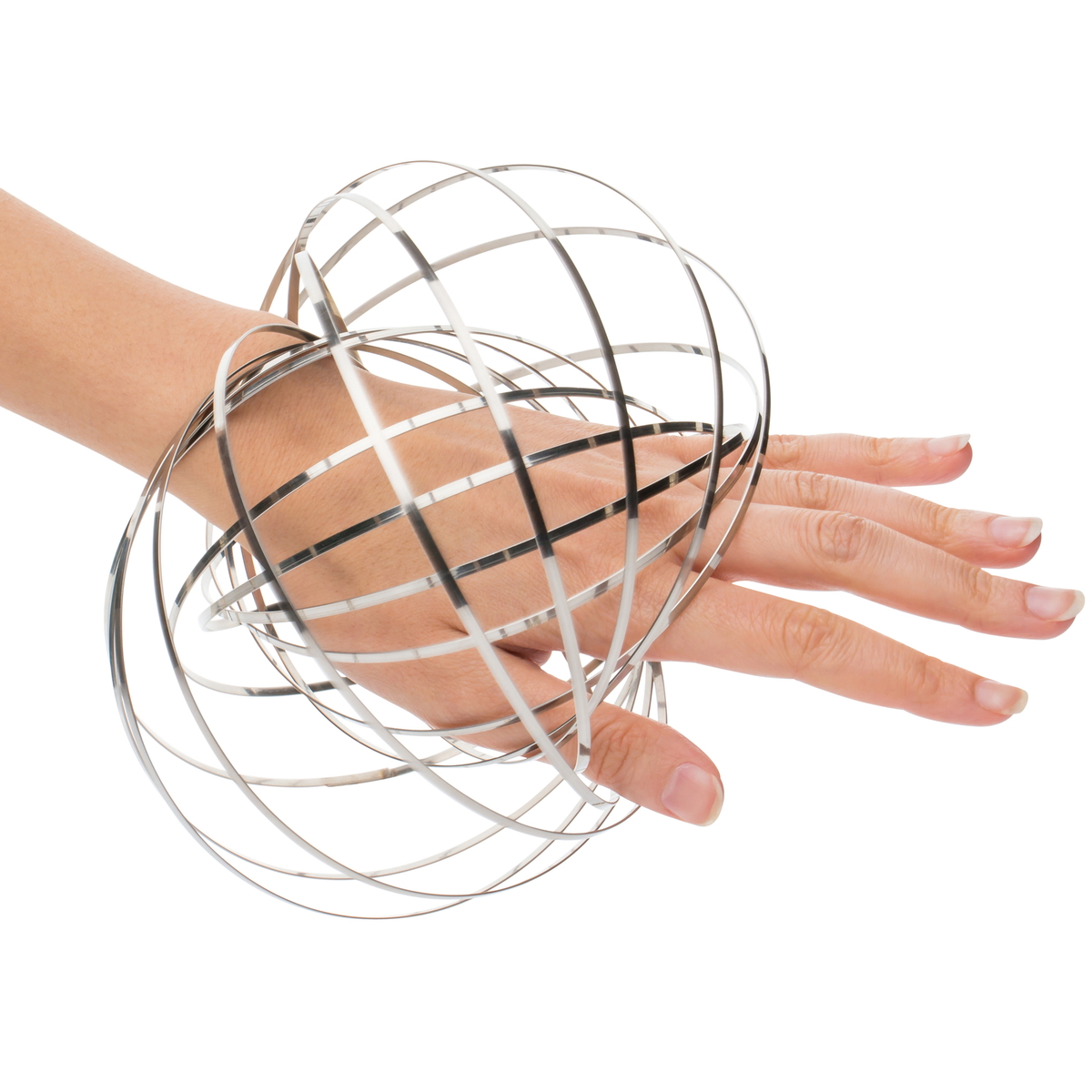 Kinetic Spring Toy REFLECTS-FLOWRING silver Kinetic Spring Toy REFLECTS-FLOWRING silver