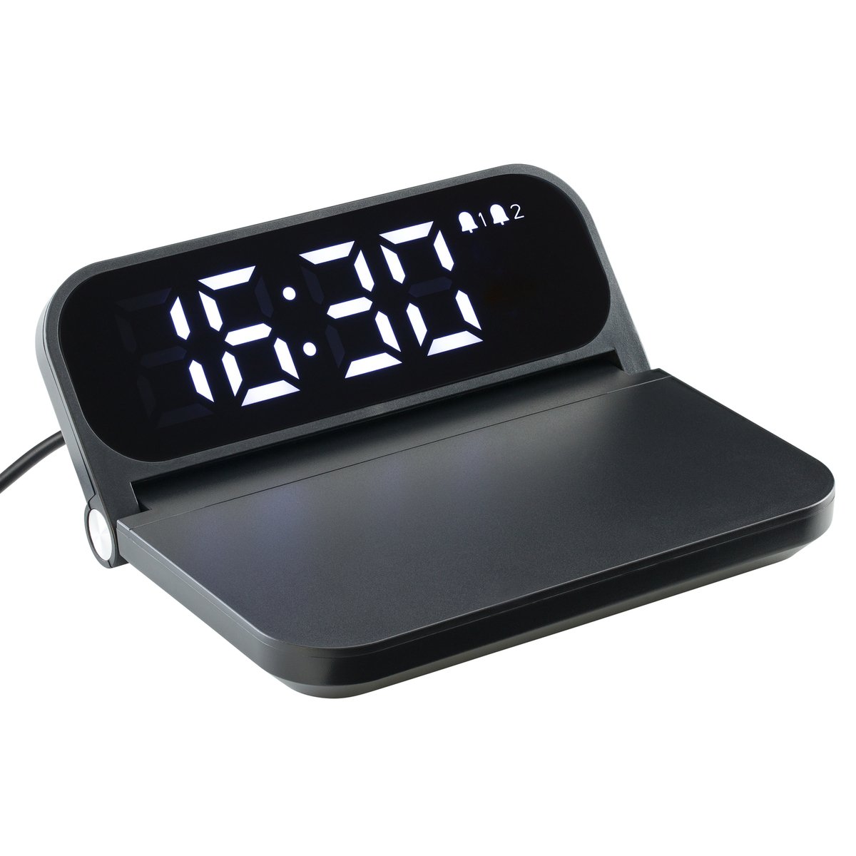 Fast Wireless Charger with alarm clock REEVES-BOXBURN black 15 Watt