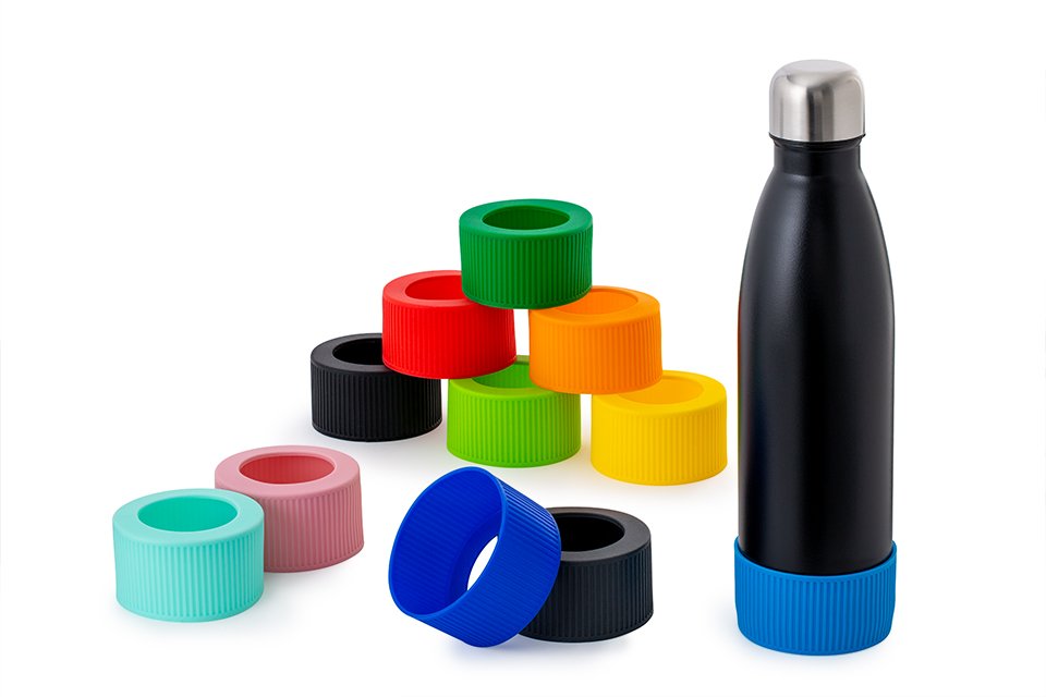 colourful silicone sleeves for thermo drinking bottle myNizza
