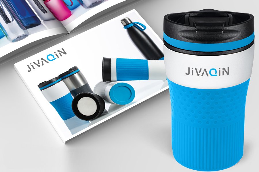 Catalog and promotional product samples with logo