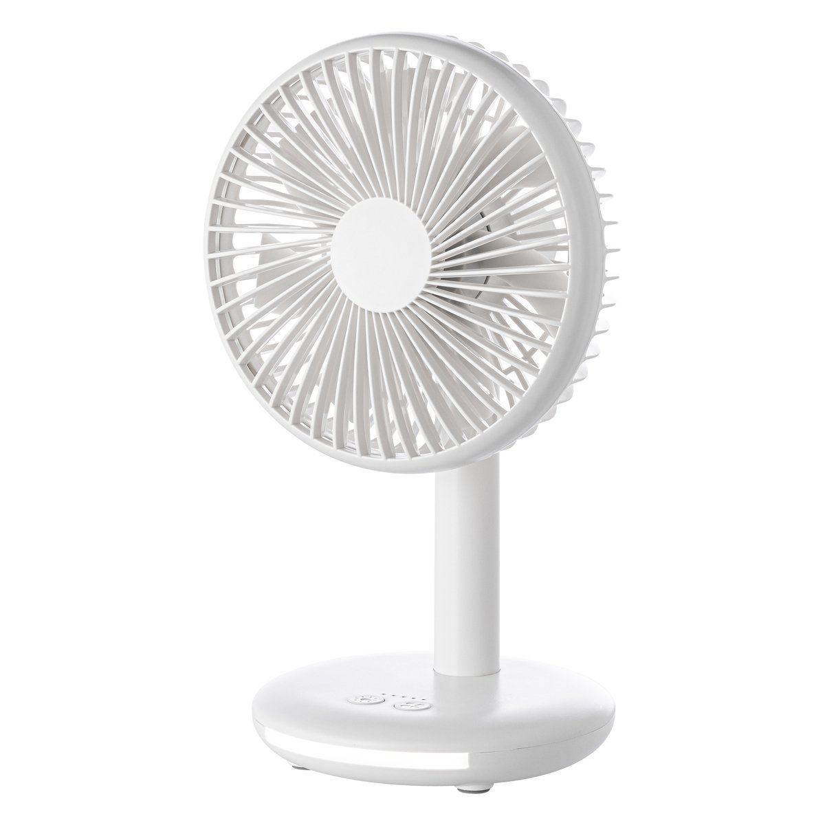 Rechargeable Fan with Light REEVES-DESKSTREAM white