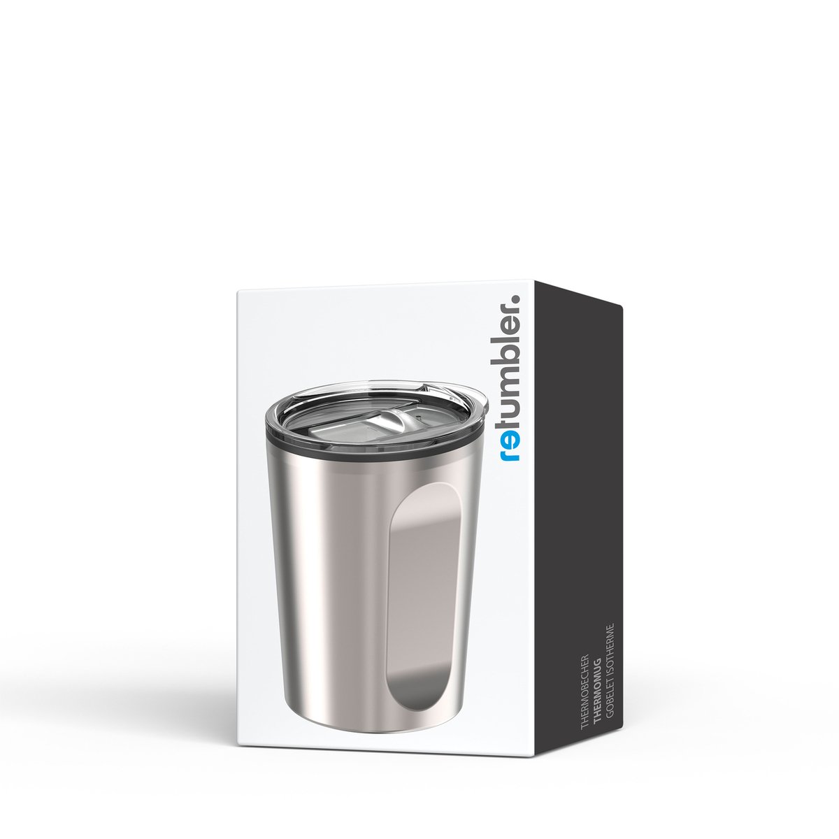 Thermo mug RETUMBLER-MACERATA silver