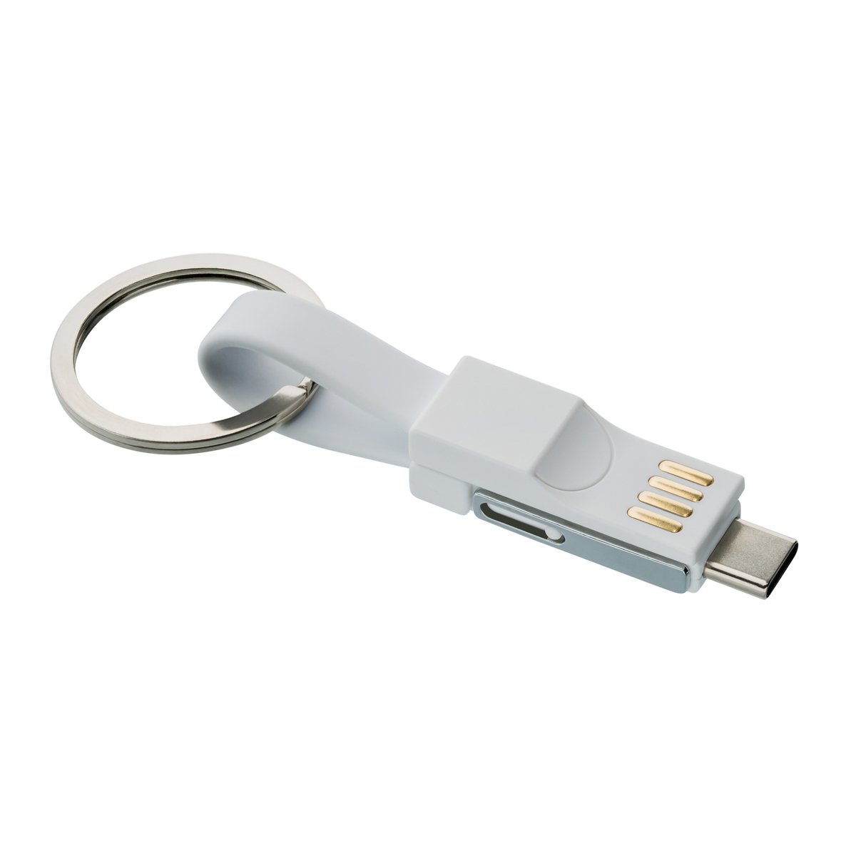 Charging cable with 3-in-1 REEVES-MIXCO white
