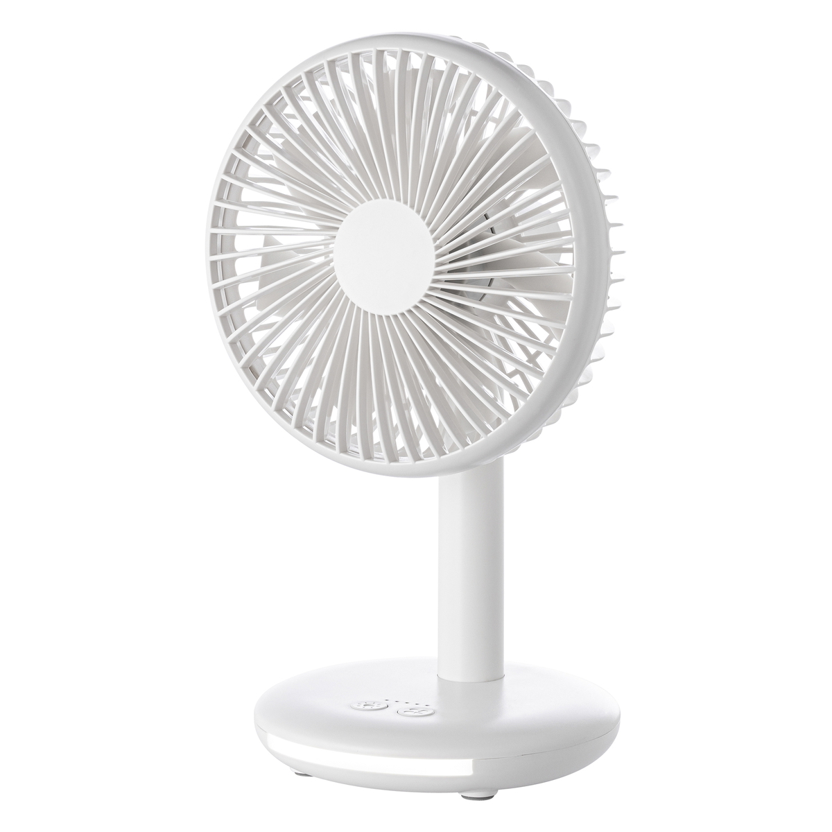 Rechargeable Fan with Light REEVES-DESKSTREAM white Rechargeable Fan with Light REEVES-DESKSTREAM white