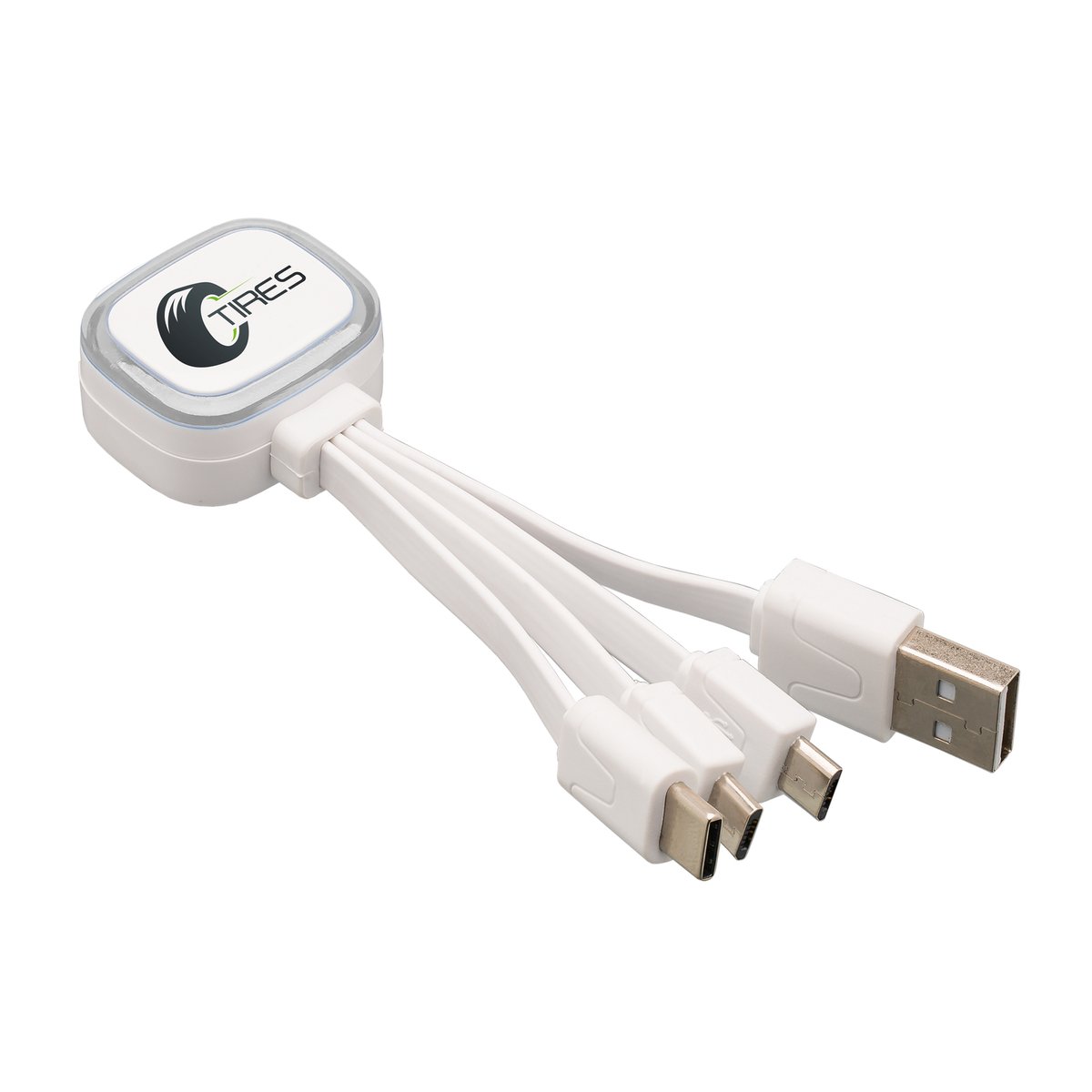 Multi USB charging cable COLLECTION 500 clear