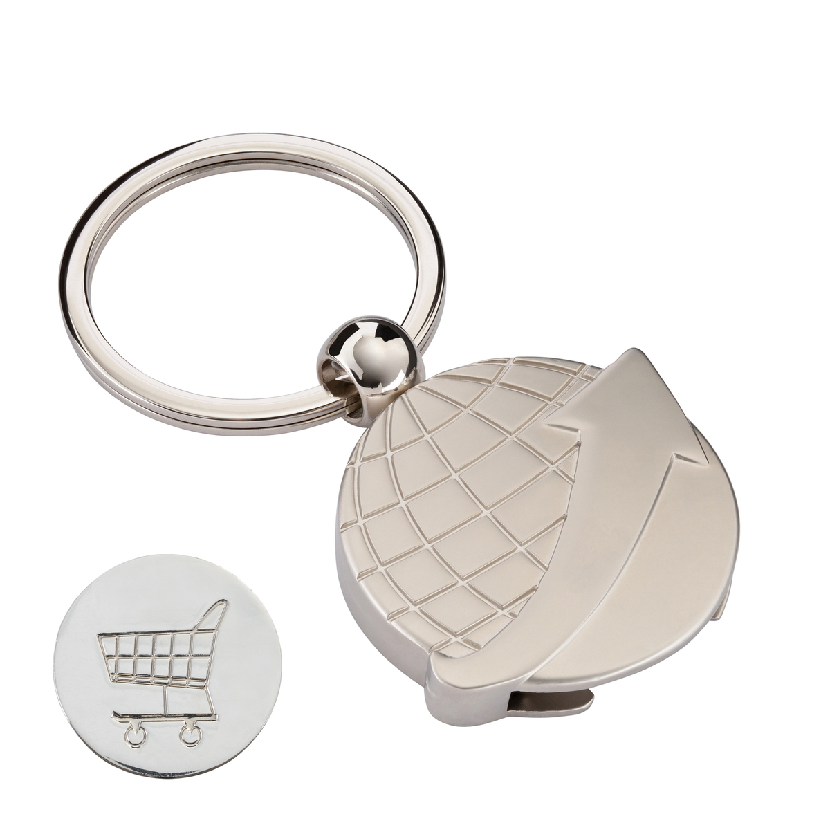 Key Ring RE98-WORLD TRIP matt-silver finish Key Ring RE98-WORLD TRIP matt-silver finish