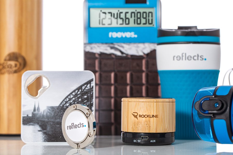 various refined promotional items from REFLECTS
