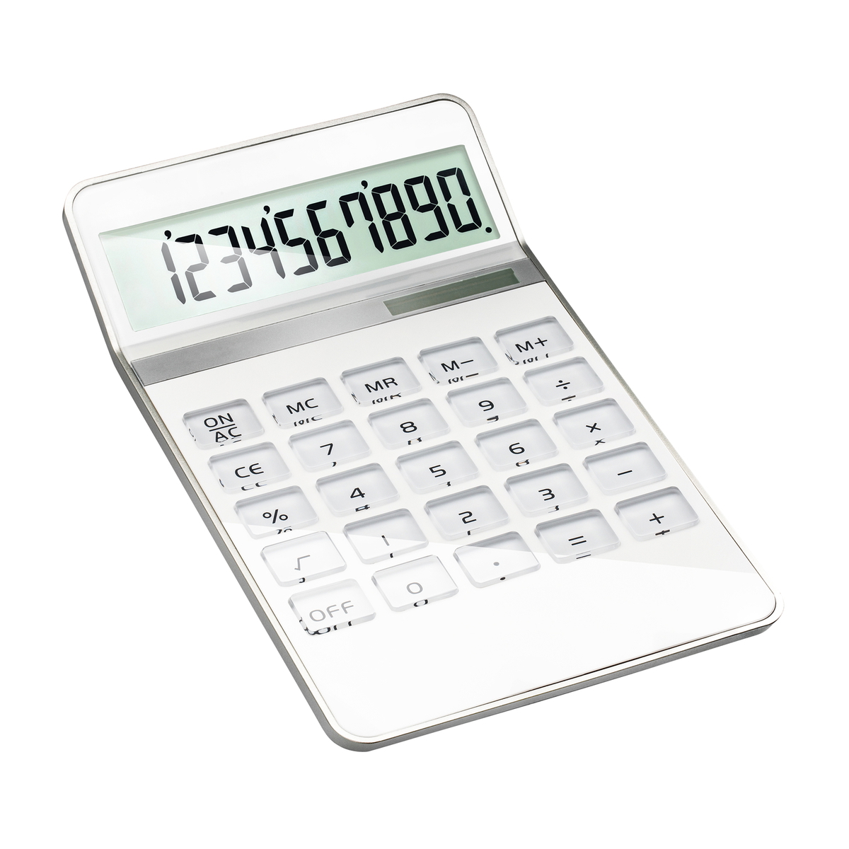Solar calculator REEVES-NEAPEL white Solar calculator REEVES-NEAPEL white