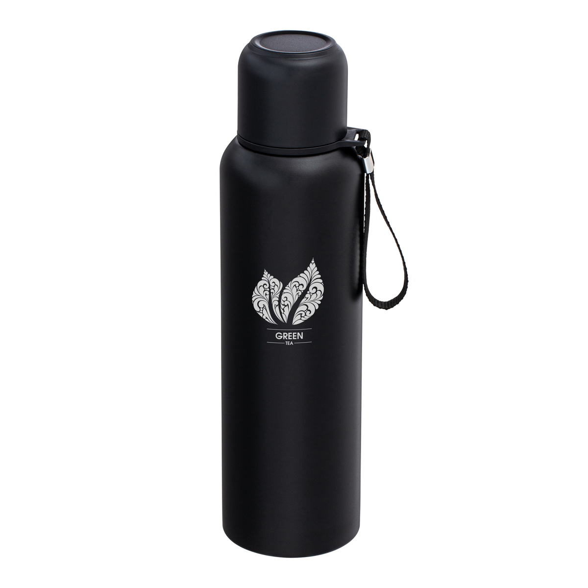 Thermo Bottle RETUMBLER-GRANVILLE "GreenTea" black branded sample Thermo Bottle RETUMBLER-GRANVILLE "GreenTea" black branded sample