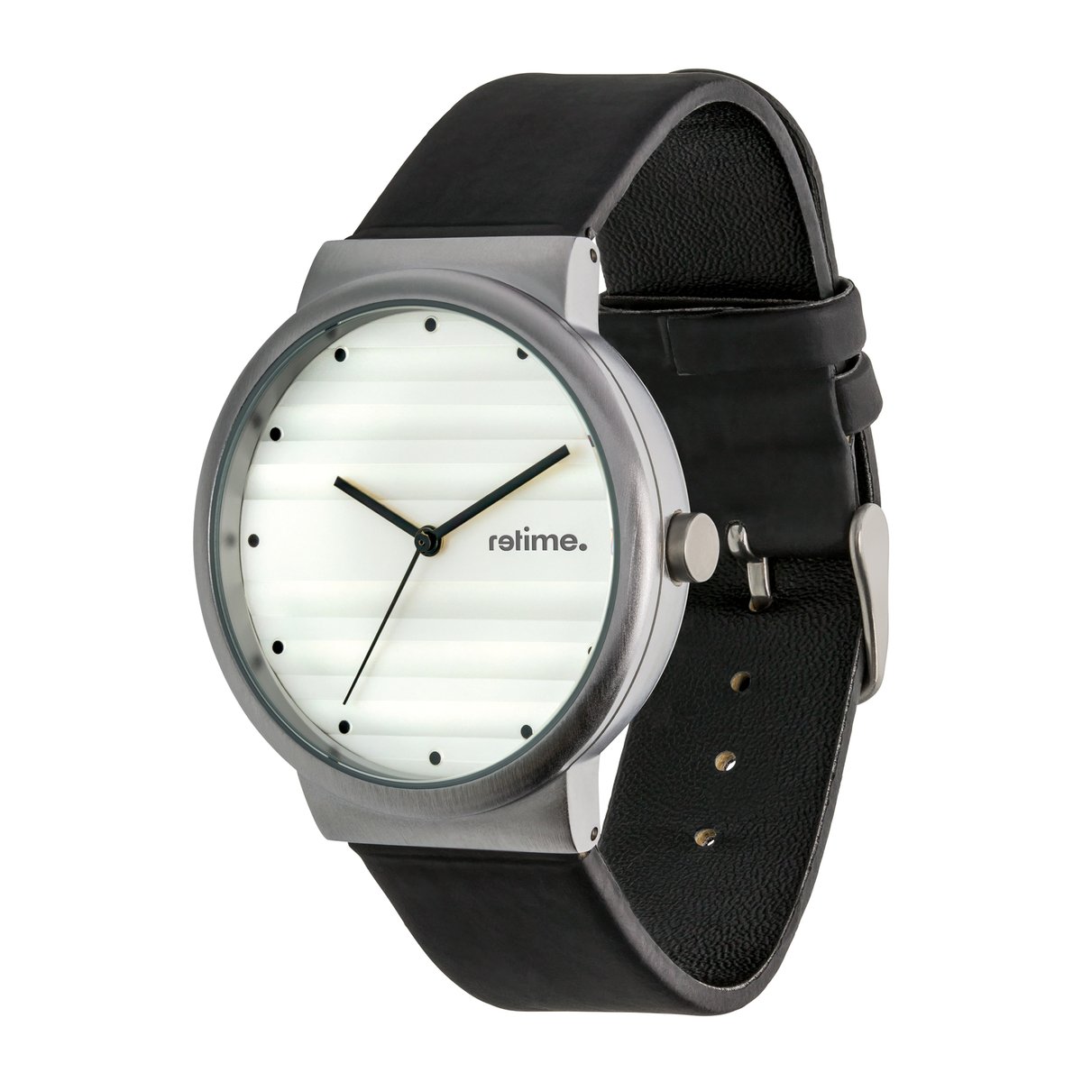 Armbanduhr RETIME-BASIC 504-5 weiß/silber 40mm