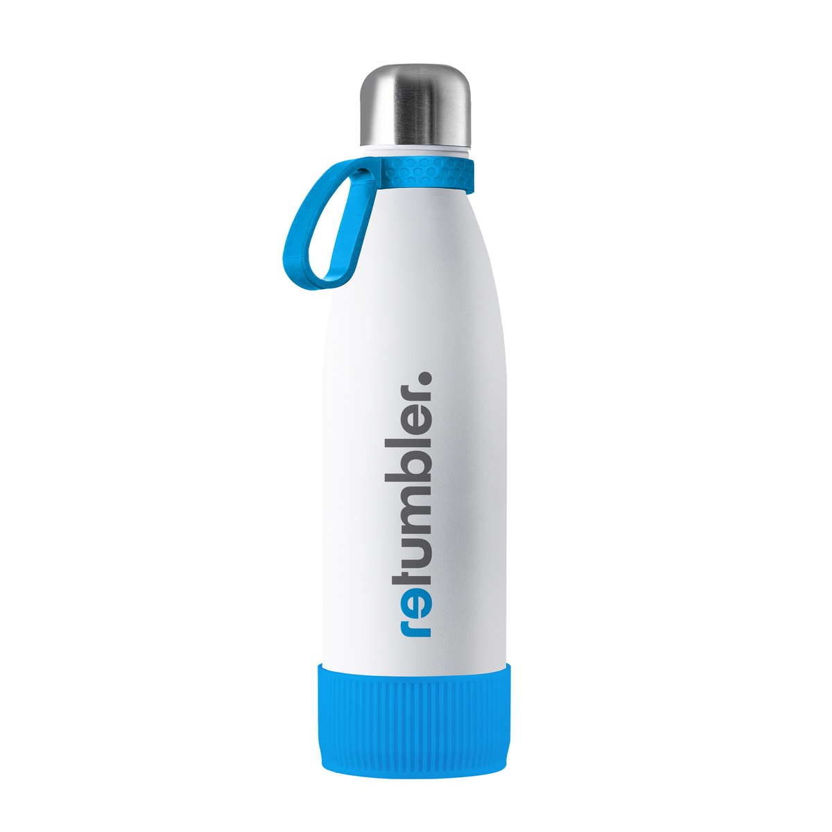 Thermo Drinking Bottle RETUMBLER-MY NIZZA "RETUMBLER" blue branded sample Thermo Drinking Bottle RETUMBLER-MY NIZZA "RETUMBLER" blue branded sample