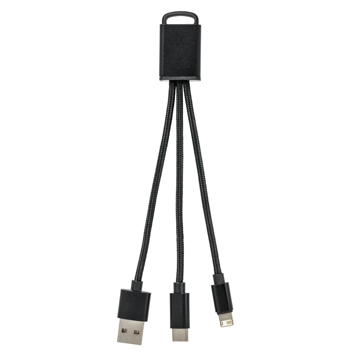 Charging cable with 3-in-1 REEVES-MONTIJA black