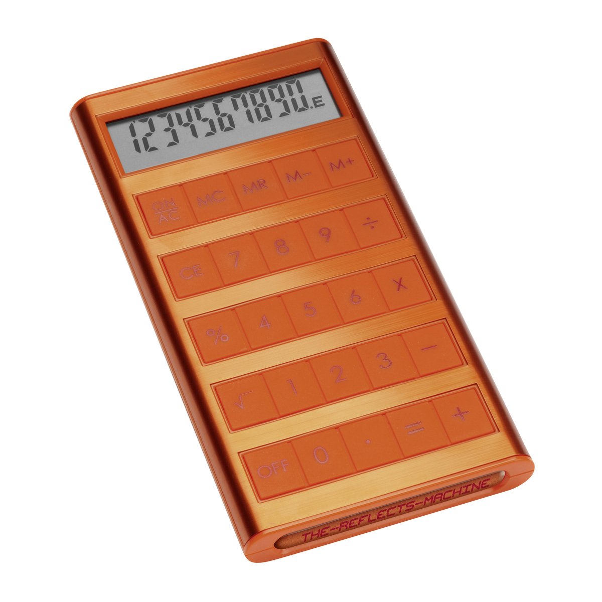 Solar calculator REEVES-MACHINE orange
