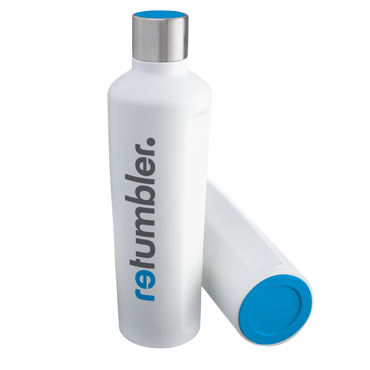 Thermo Drinking Bottle RETUMBLER-mySTEELONE "RETUMBLER" white branded sample Thermo Drinking Bottle RETUMBLER-mySTEELONE "RETUMBLER" white branded sample
