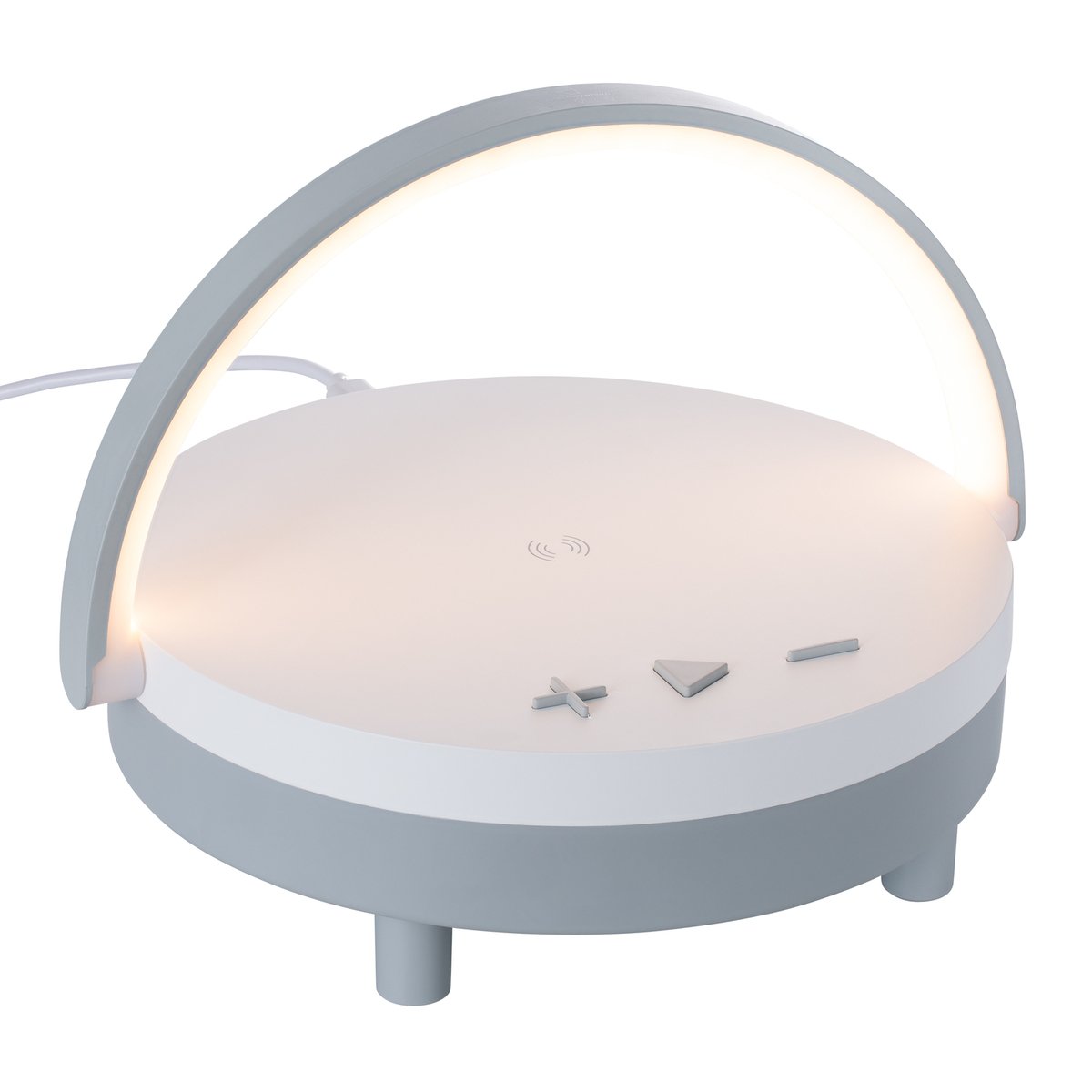 Wireless Lautsprecher inkl 15 Watt Wireless Charger mit Licht REEVES-BOURVILLE weiß
