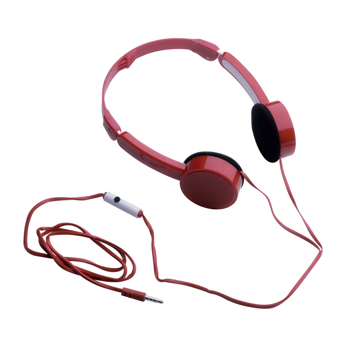 Headphone with hands-free unit REFLECTS-TORBAY red
