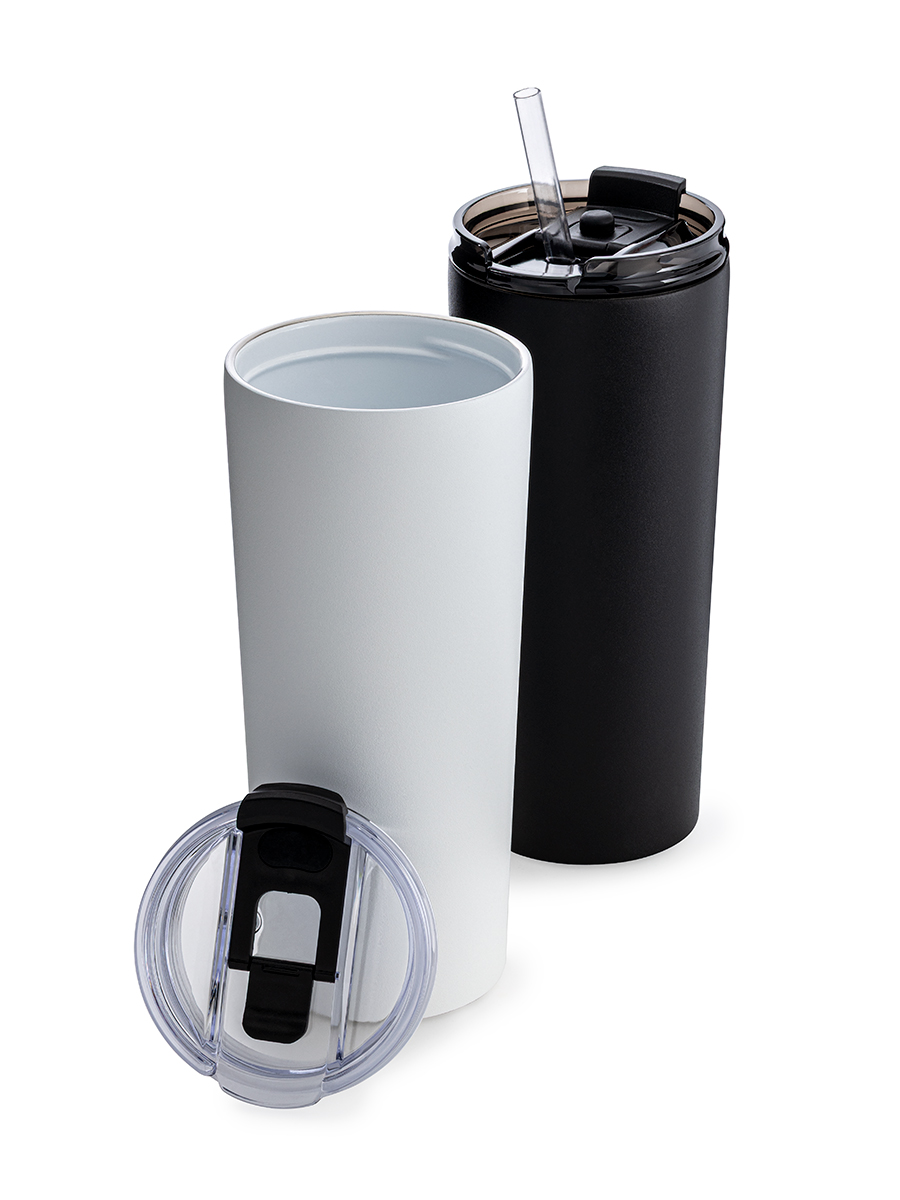 Thermobeker myOrinoco in zwart en wit Thermobeker myOrinoco in zwart en wit