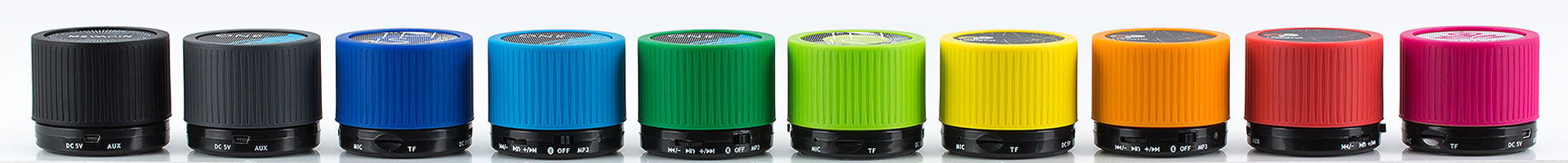 myFernley Bluetooth® Lautsprecher Regenbogenfarben Zehn Bluetooth® Lautsprecher myFernley in unterschiedlichen Farben
