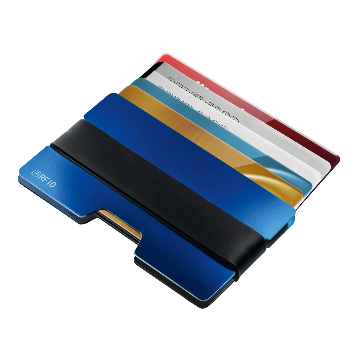 Porte-cartes avec protection RFID RE98-SAKUMONO bleu