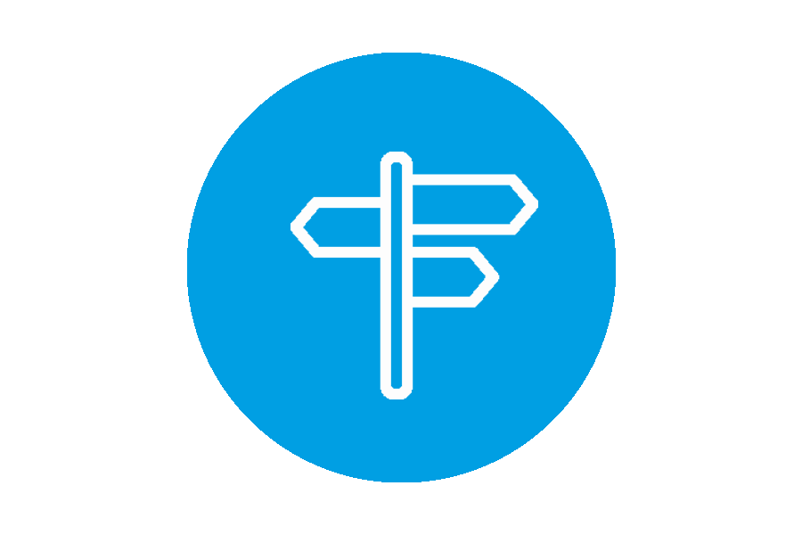 Info und Wegweiser Icon Icon Info und Wegweiser