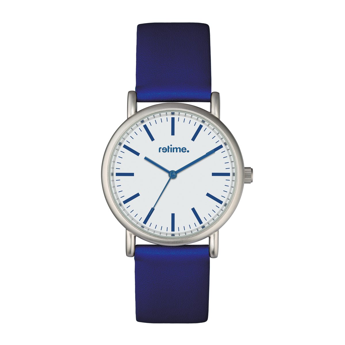 Armbanduhr RETIME-BASIC 300-1 weiß/blau 39mm