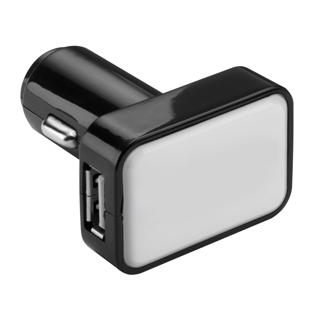 Chargeur voiture USB REFLECTS-KOSTROMA noir/blanc