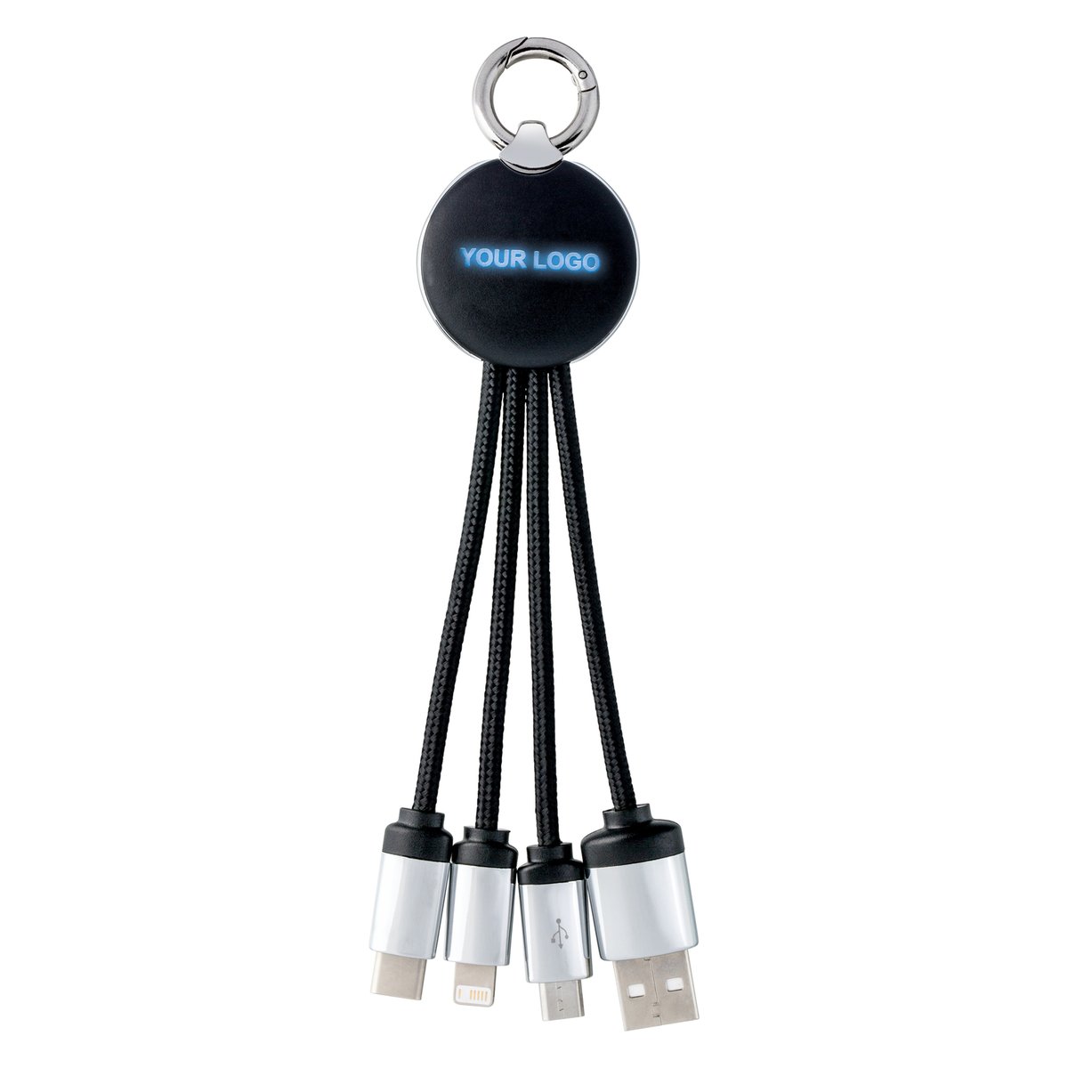 3-in-1 Charging Cable with Light REEVES-PUHALANI black/blue