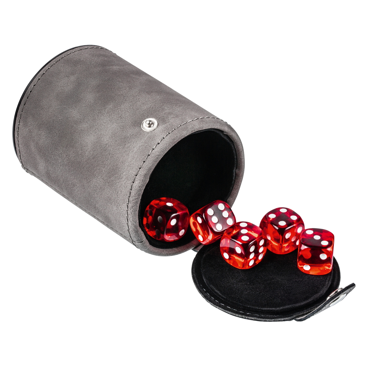 Dice cup with 5 dice RE98-BETEROU grey Dice cup with 5 dice RE98-BETEROU grey