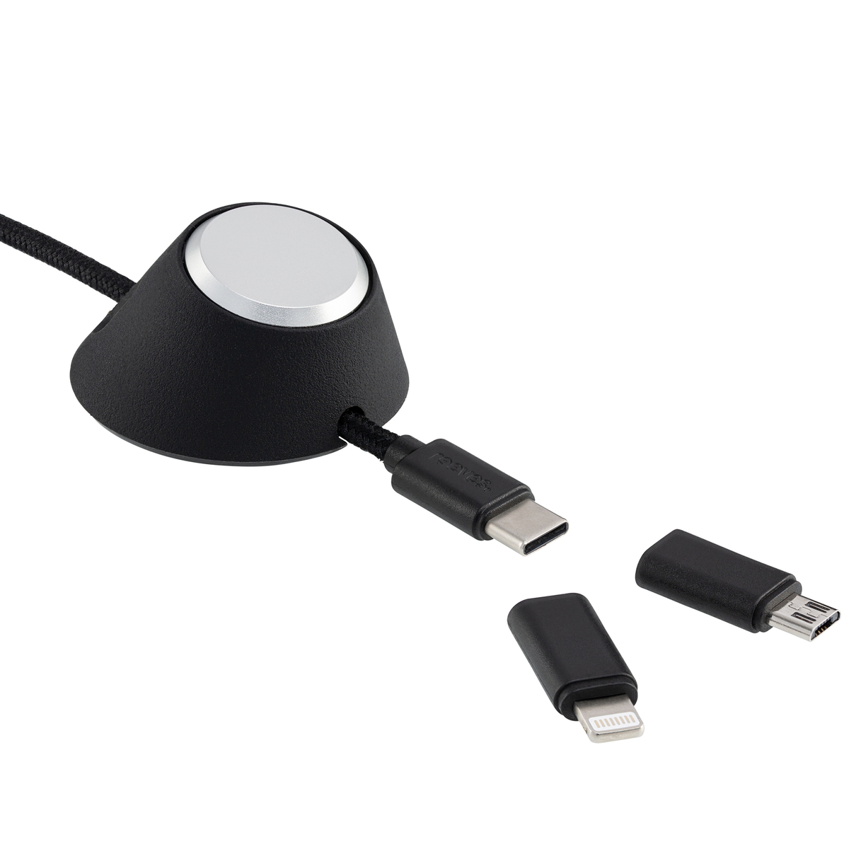 6-in-1 Charging Cable incl. Cable Holder REEVES-CONVERTICS DESKTOP black / silver 6-in-1 Charging Cable incl. Cable Holder REEVES-CONVERTICS DESKTOP black / silver