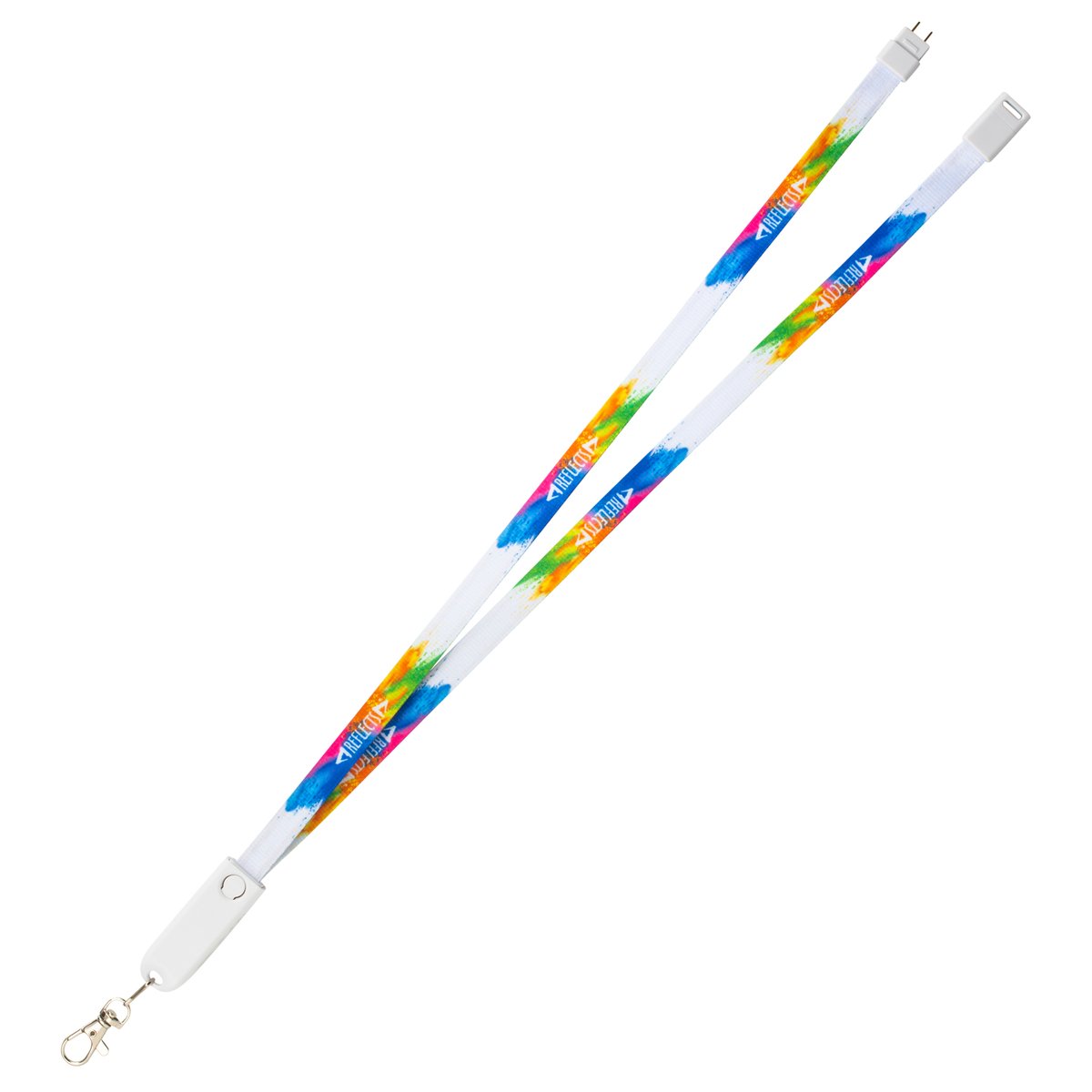 Cable de Charge avec Connexion 3 en 1 Lanyard Charging Cable / Micro+8pin & USB-C / 90cm