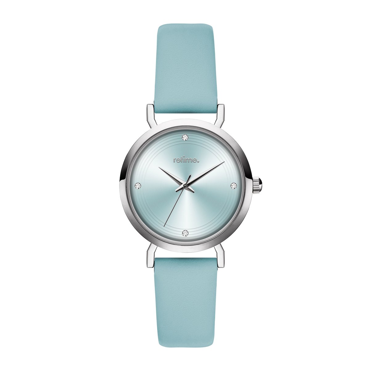 Armbanduhr RETIME-DESIGN 440-004 silber/blau 34mm