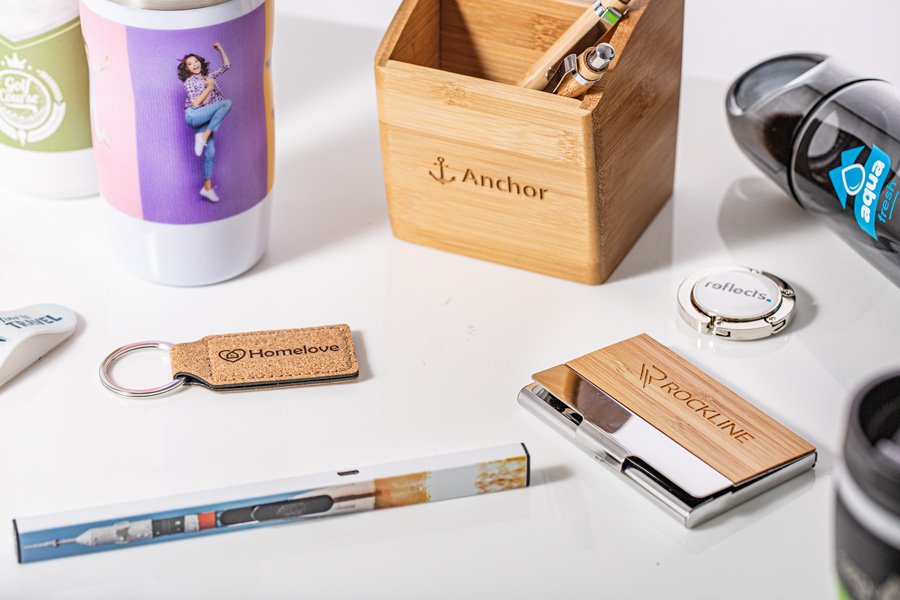 Various refined promotional items