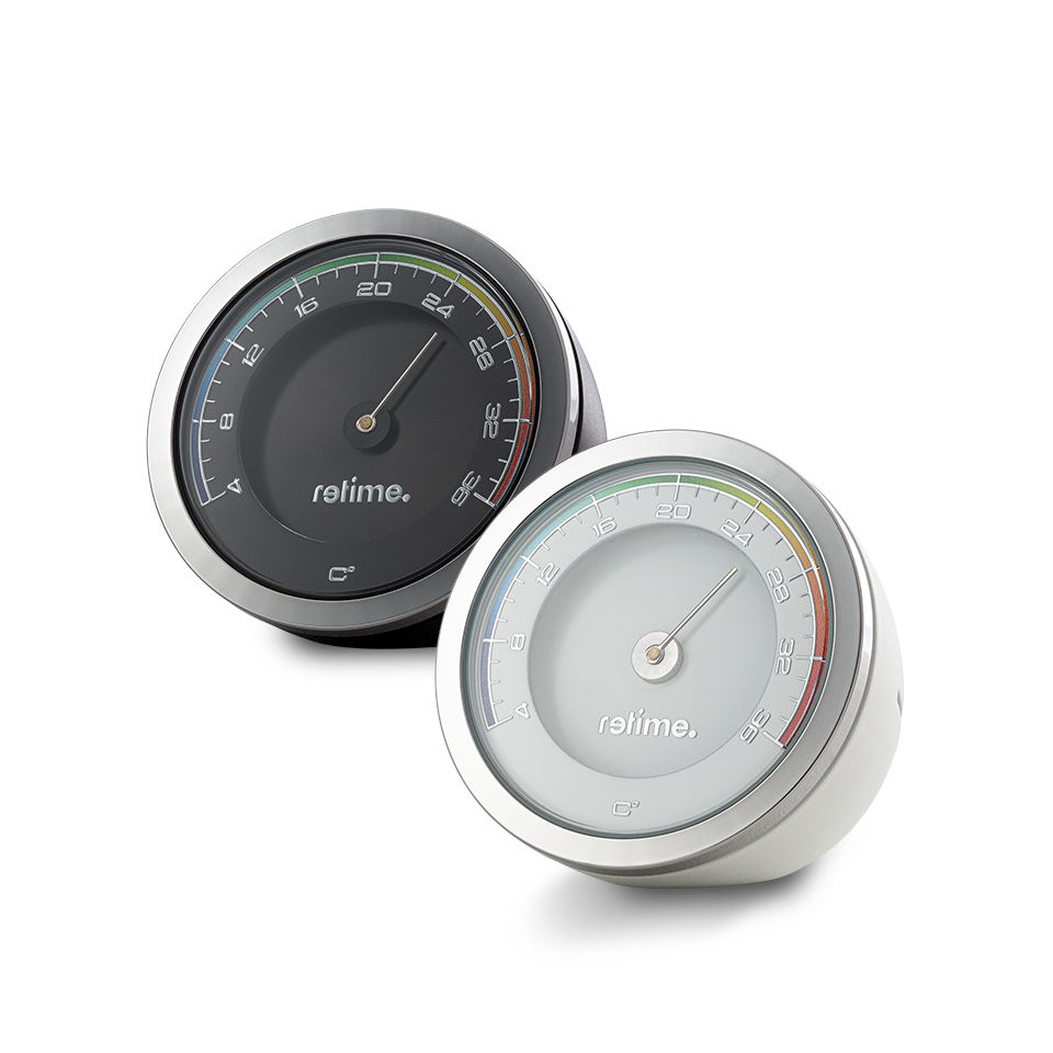 Thermometer von RETIME-Rock als Werbeartikel Thermometer von RETIME-Rock als Werbeartikel in Schwarz und Weiß als Werbeartikel