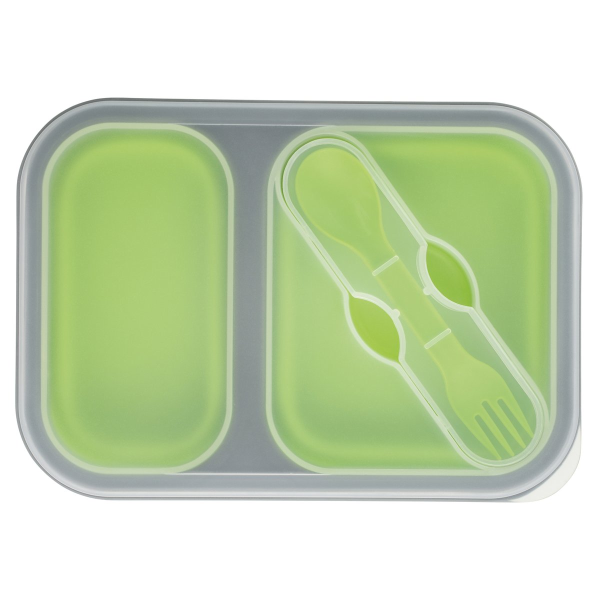 Essensbehälter mit Besteck REFLECTS-SILLIAN hellgrün L