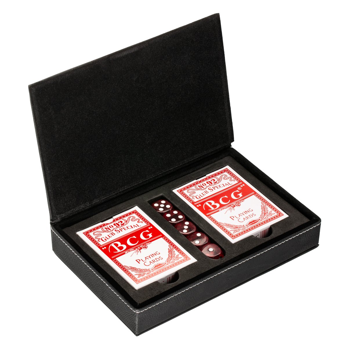 Spielkarten-Set mit Box RE98-SALAMINA schwarz