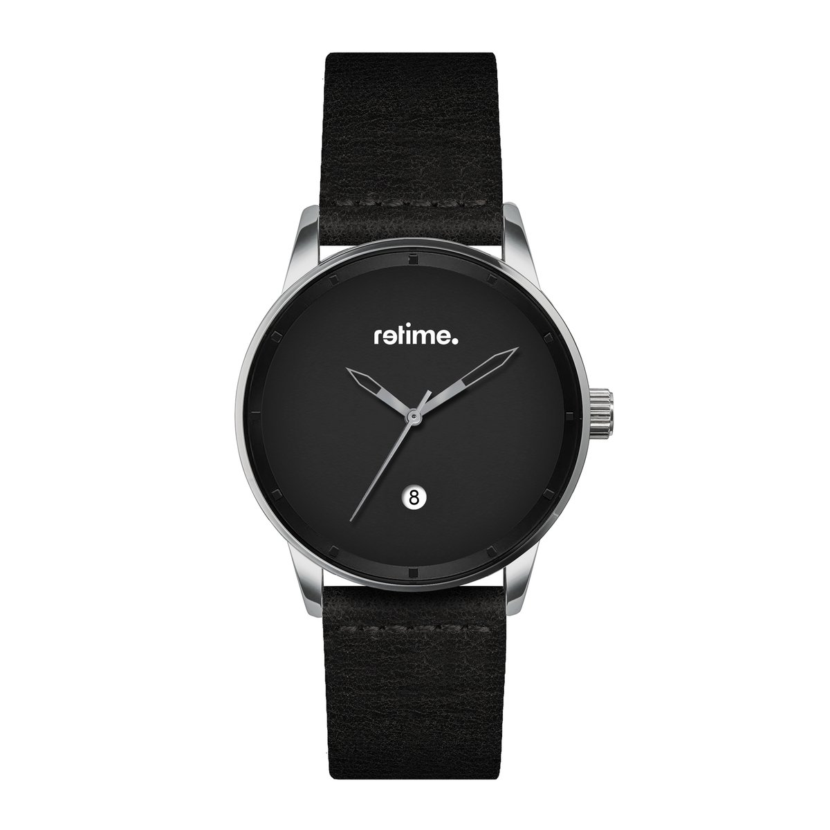 Armbanduhr RETIME-DESIGN 310-6 schwarz/schwarz 43mm