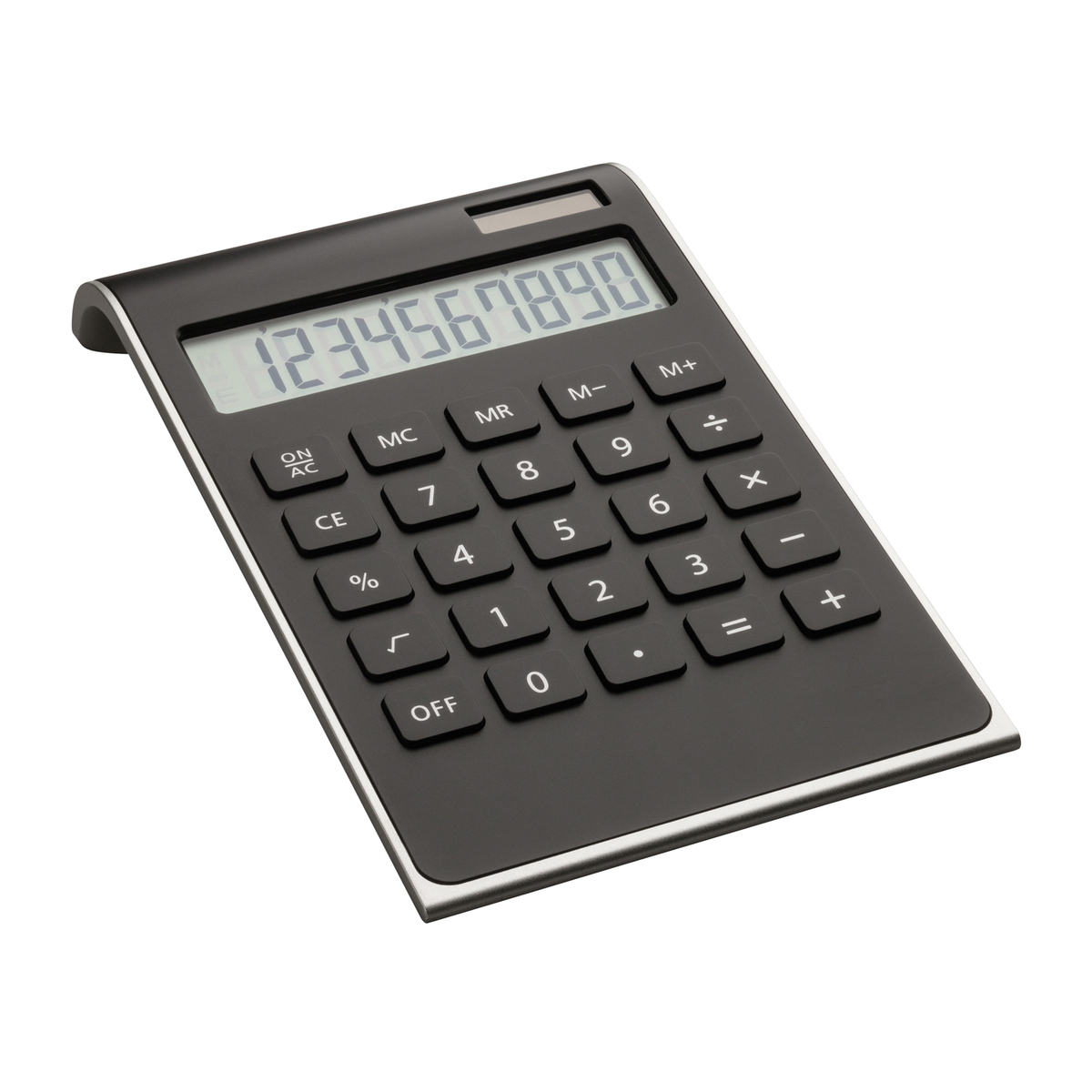 Solar calculator REEVES-VALINDA black / silver Solar calculator REEVES-VALINDA black / silver