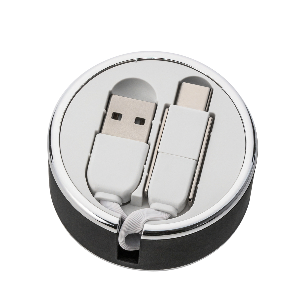 3-in-1 Retractable Charging Cable REEVES-LAKEWOOD black 3-in-1 Retractable Charging Cable REEVES-LAKEWOOD black