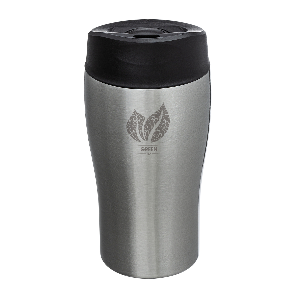Thermo mug RETUMBLER-MEZZO CLICK "GreenTea" silver branded sample Thermo mug RETUMBLER-MEZZO CLICK "GreenTea" silver branded sample