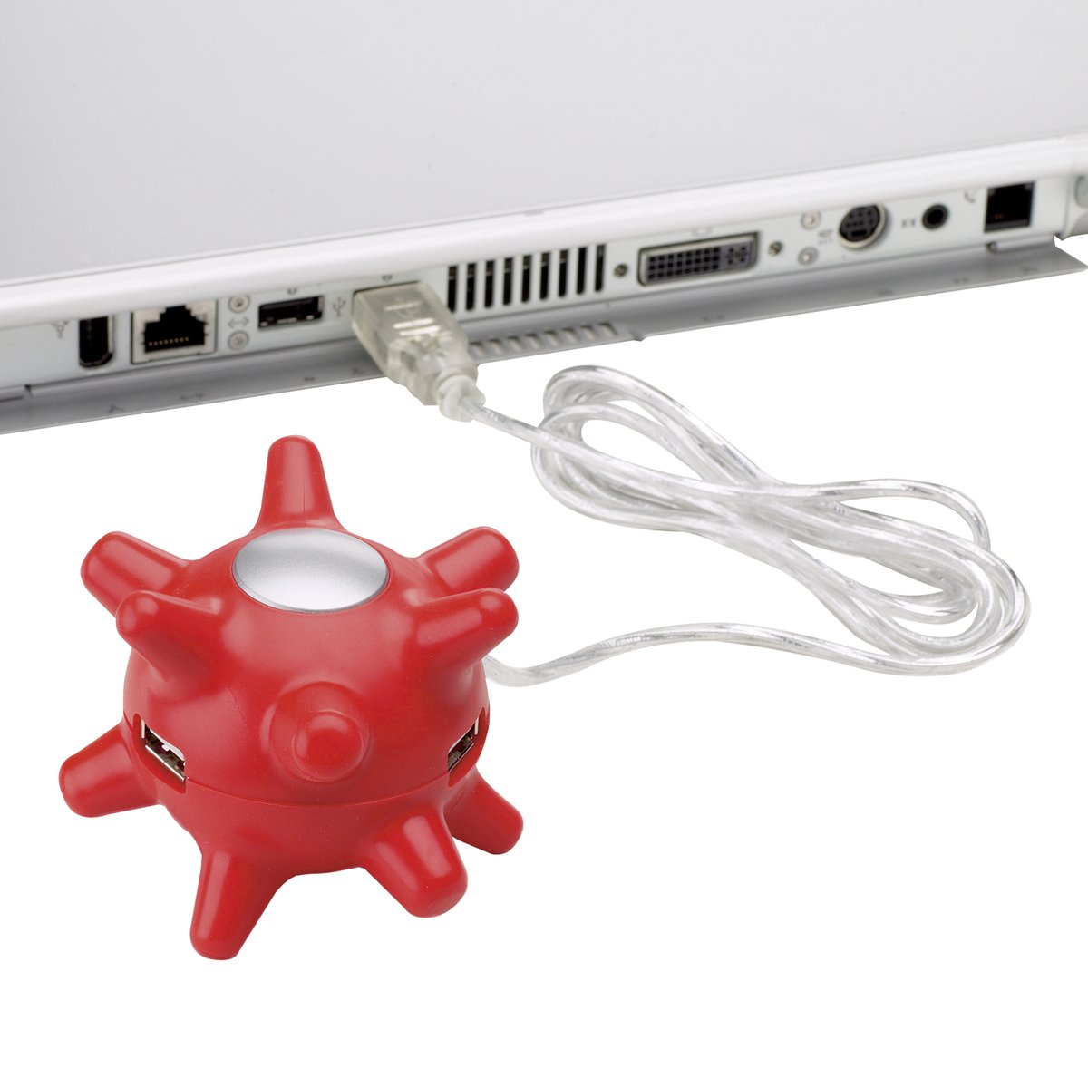 USB-Hub mit 3 Anschlüssen REFLECTS-TÄBY RED